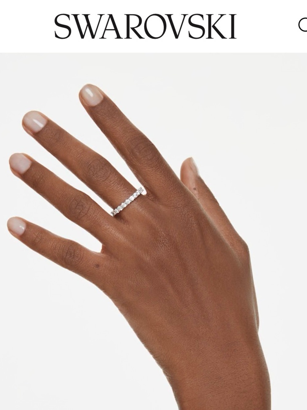 Swarovski Vittore Collection Eternity Ring Gold